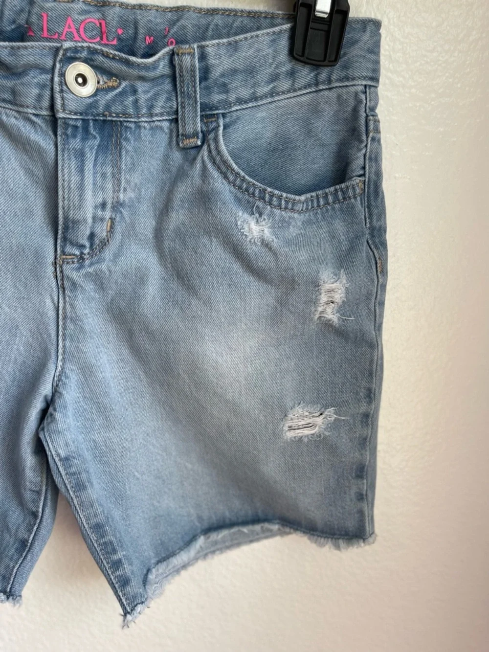 The‎ Children's Place Light Blue Distressed Denim Shorts Size 10